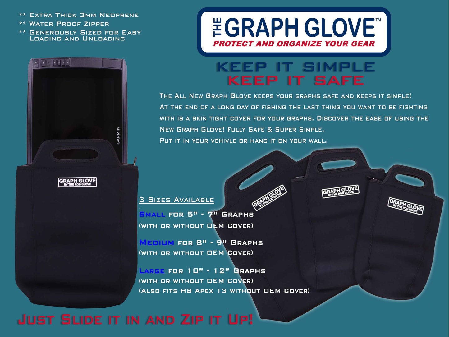 Cover and carrying case for fishfinder 3 sizes