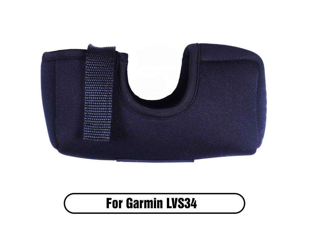 Neoprene strap-on cover for the protection of  the Garmin Live Scope Plus Transducer