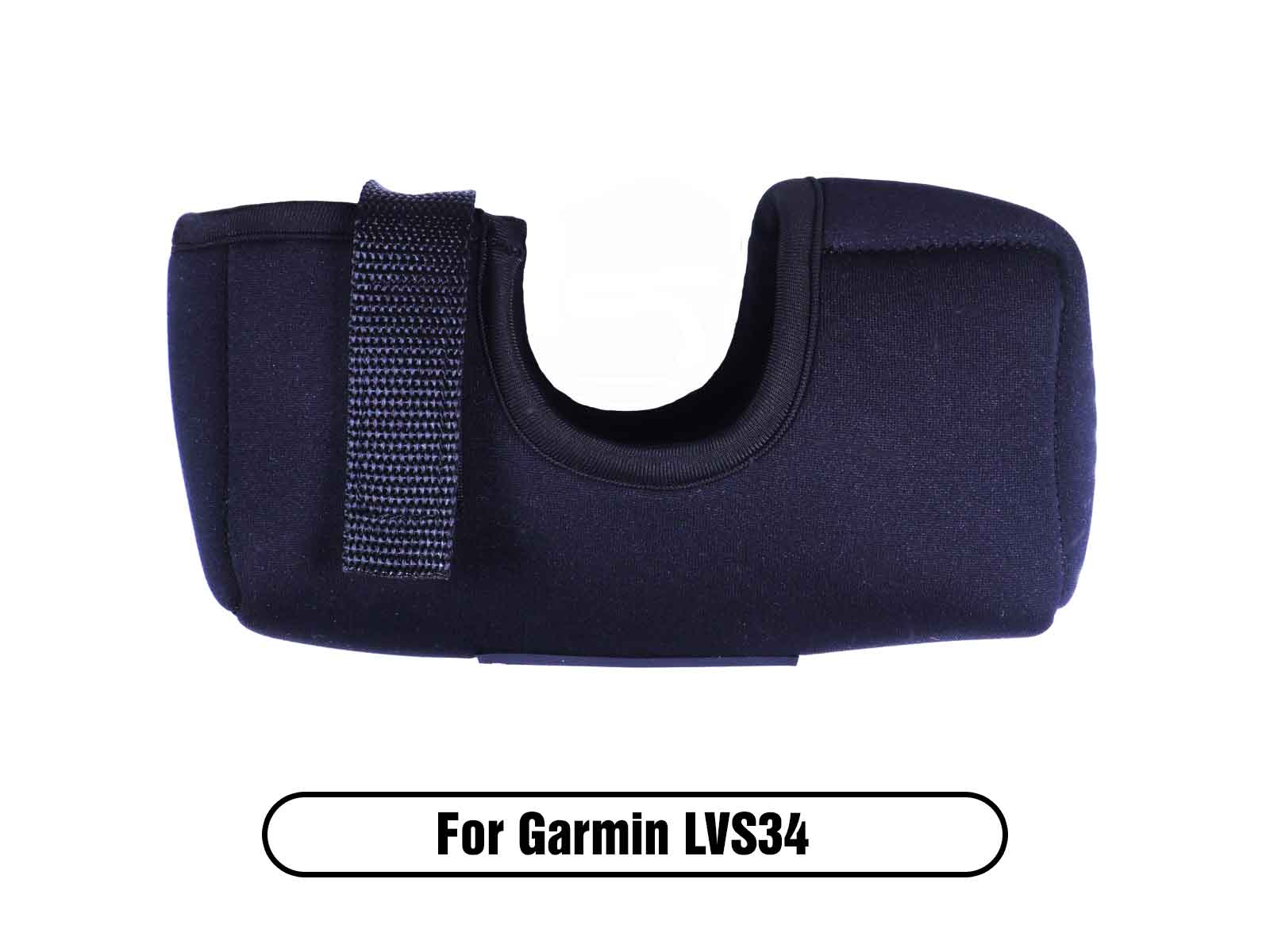 Neoprene strap-on cover for the protection of  the Garmin Live Scope Plus Transducer